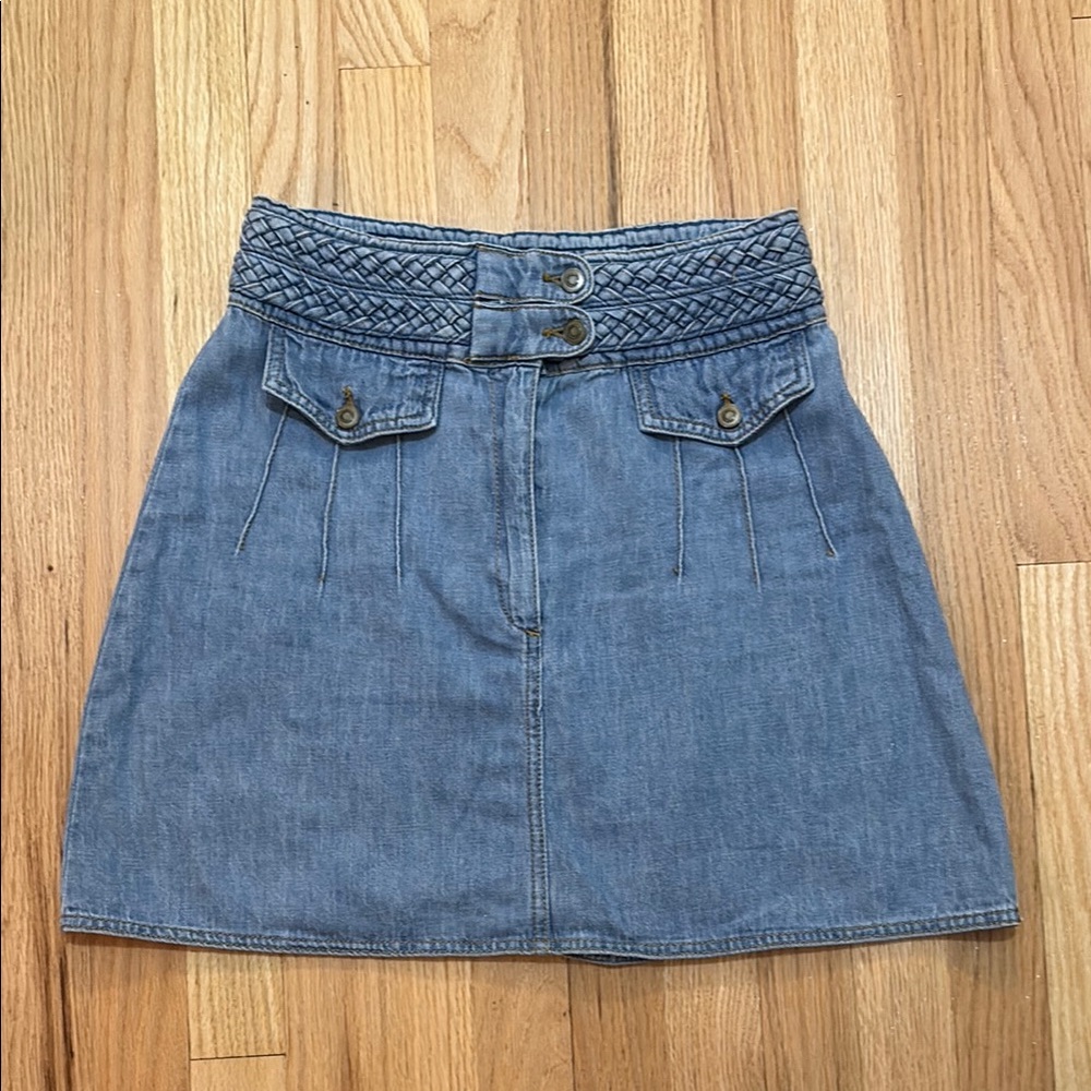 Free People Denim Blue Skirt